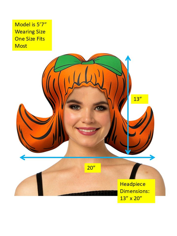 Orange Bouffant Cartoon Wig