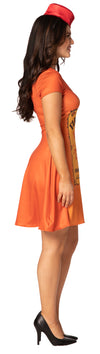Fireball Skater Dress Costume, Women's S-M (2-8)