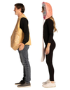 Pink Razor & Male Ball Sac Couple Costume, One Size Fits Most Adults