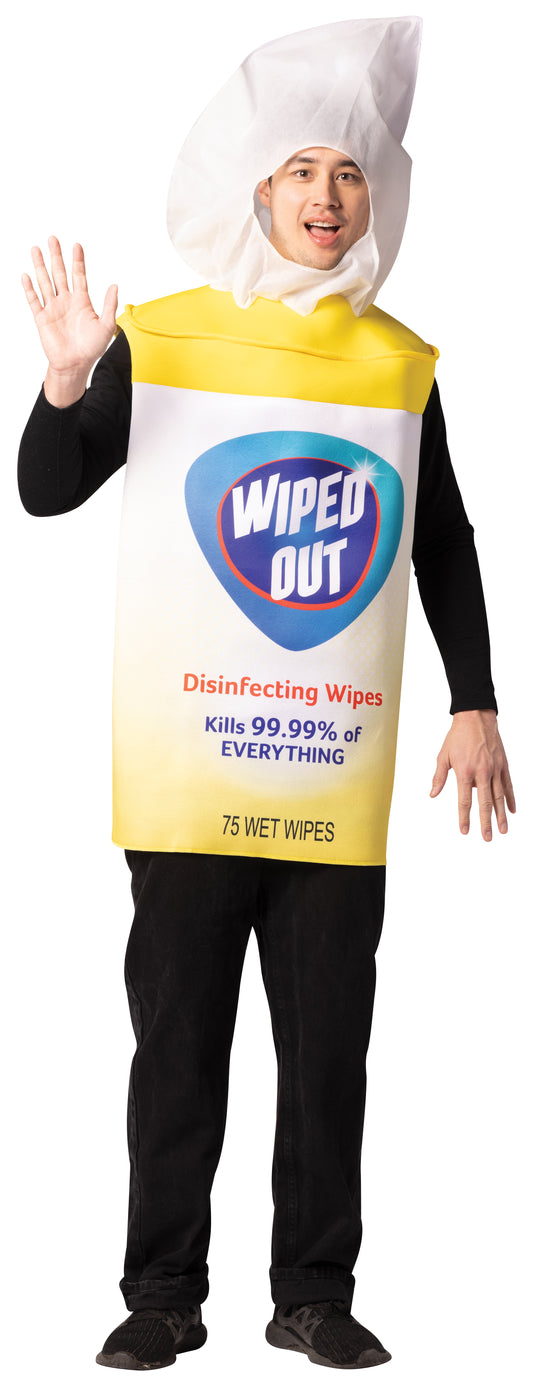 Wiped Out! Disinfecting Sanitizer Wipes Halloween Costume, Adult One Size
