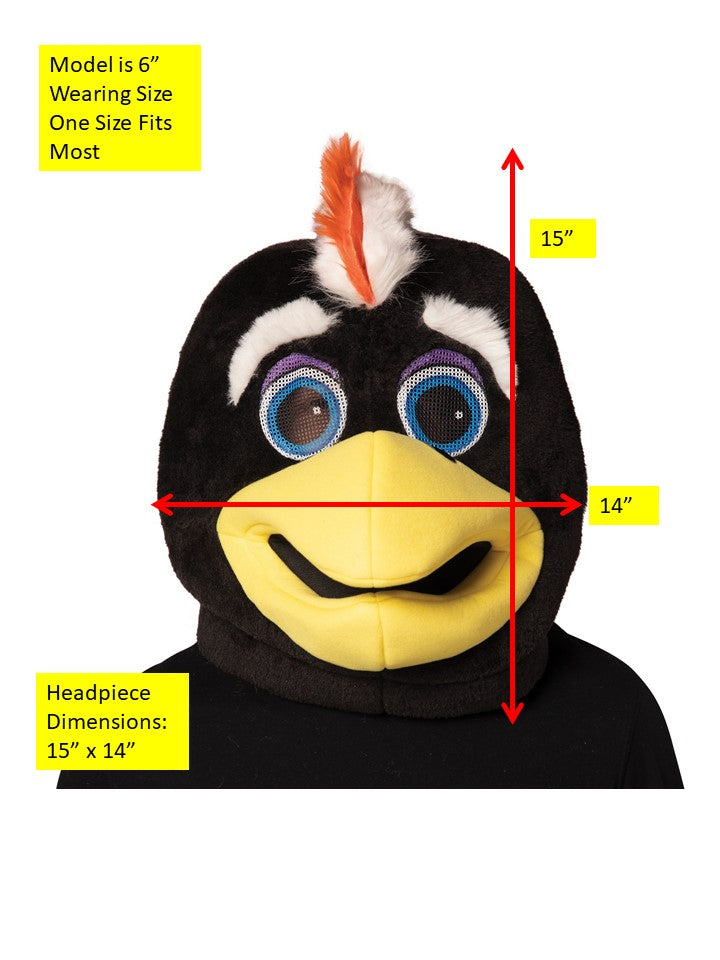 NHL Tommy Chicago Blackhawks Mascot Head, Adult One Size