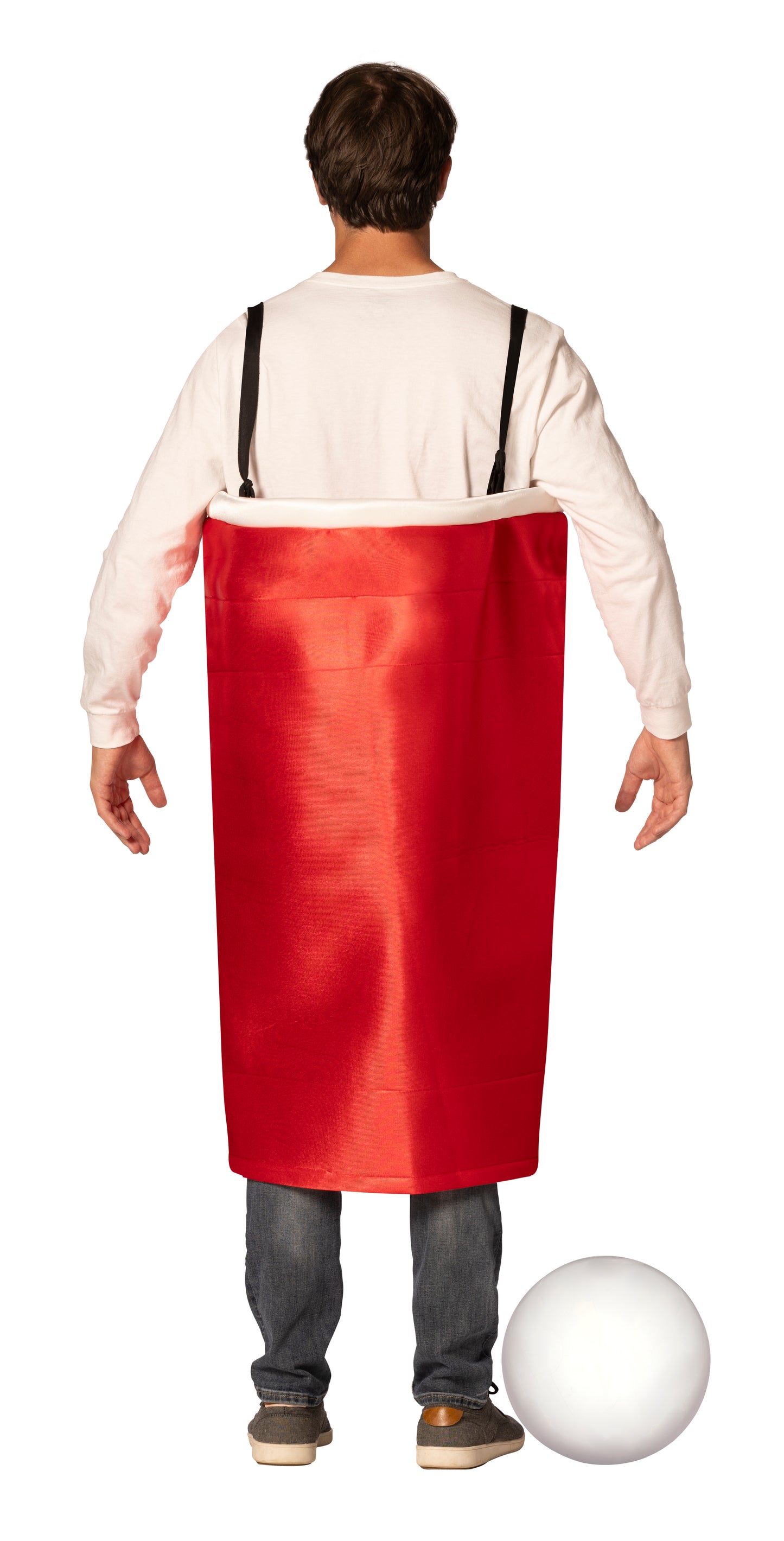 Basketball Hoop & Ball, Cornhole &  Red Beer Pong Cup Group Costume, Adult One Size
