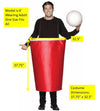 Basketball Hoop & Ball, Cornhole &  Red Beer Pong Cup Group Costume, Adult One Size