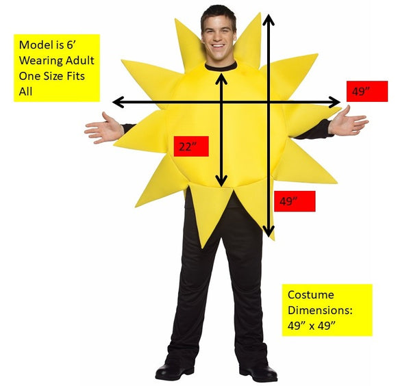 Rainbow & Sun Couples Costume, Adult One Size