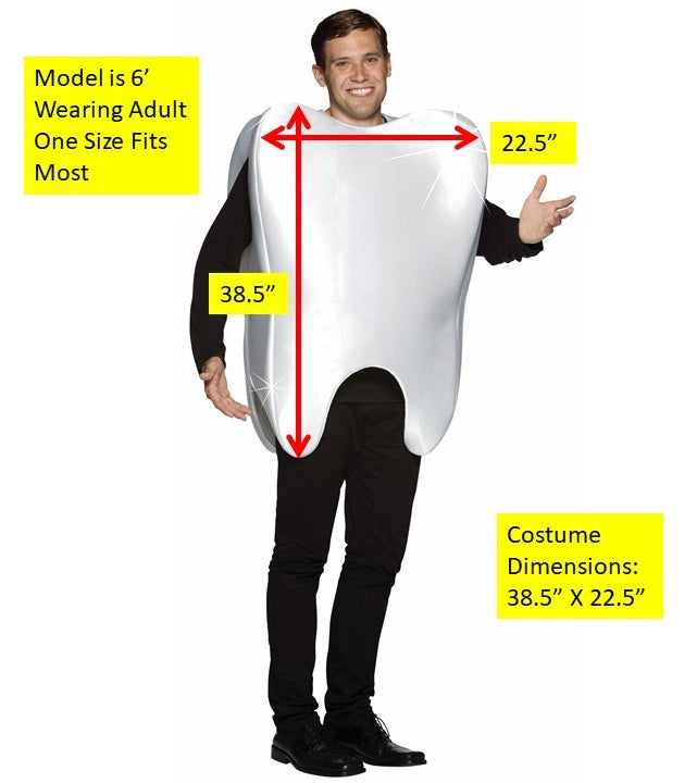 Mr. Molar Costume, Adult One Size
