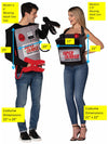 Battery & Jumper Cables Couples Halloween Costume, Adult One Size