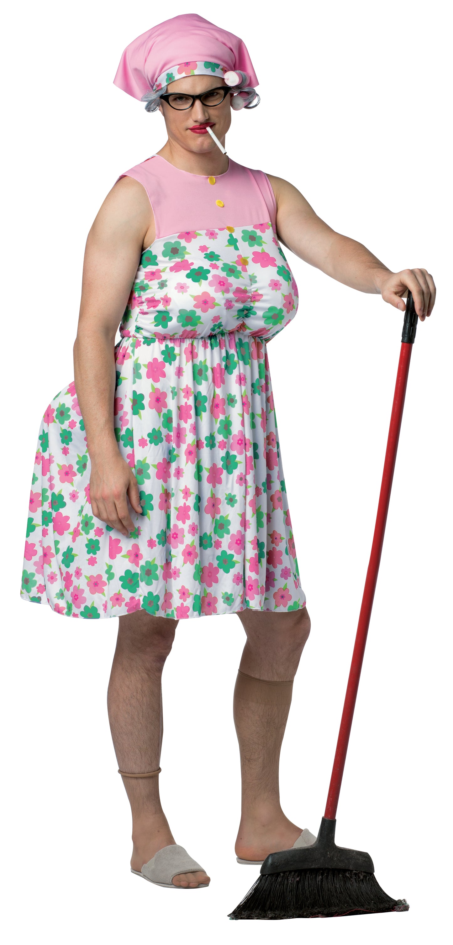 Grumpy Granny Men's Halloween Costume, Adult One Size