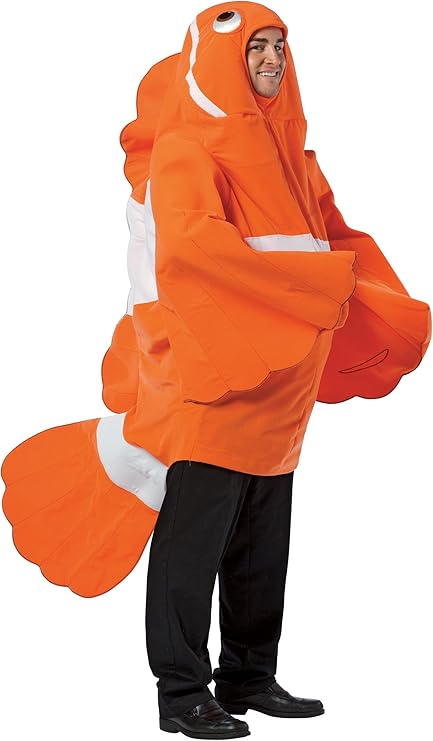 Clownfish Halloween Costume, Adult One Size