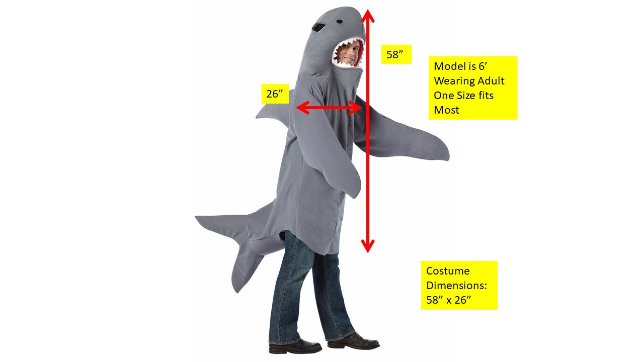 Shark Costume, Adult One Size