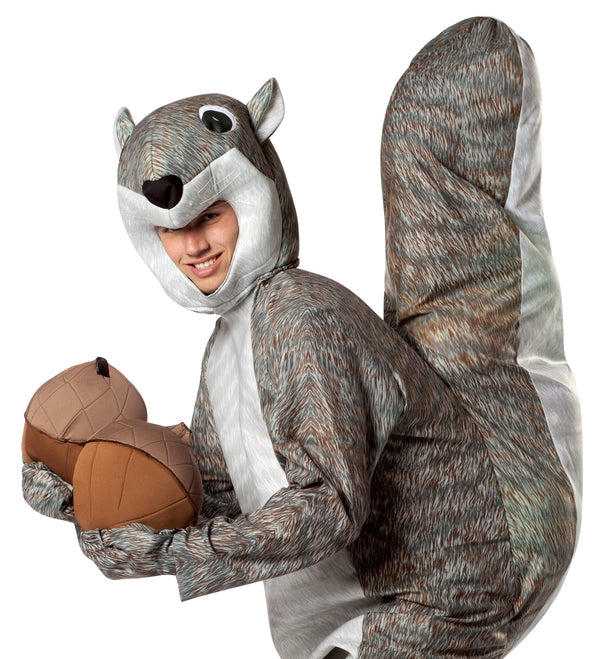 Squirrel Costume with Acorn, Adult One Size