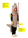 Sand Shark Costume, Toddler Size 3-4T
