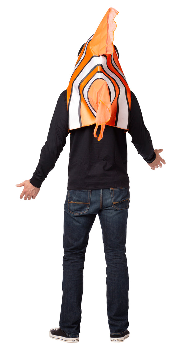 Clown Fish Headpiece Costume, Adult One Size