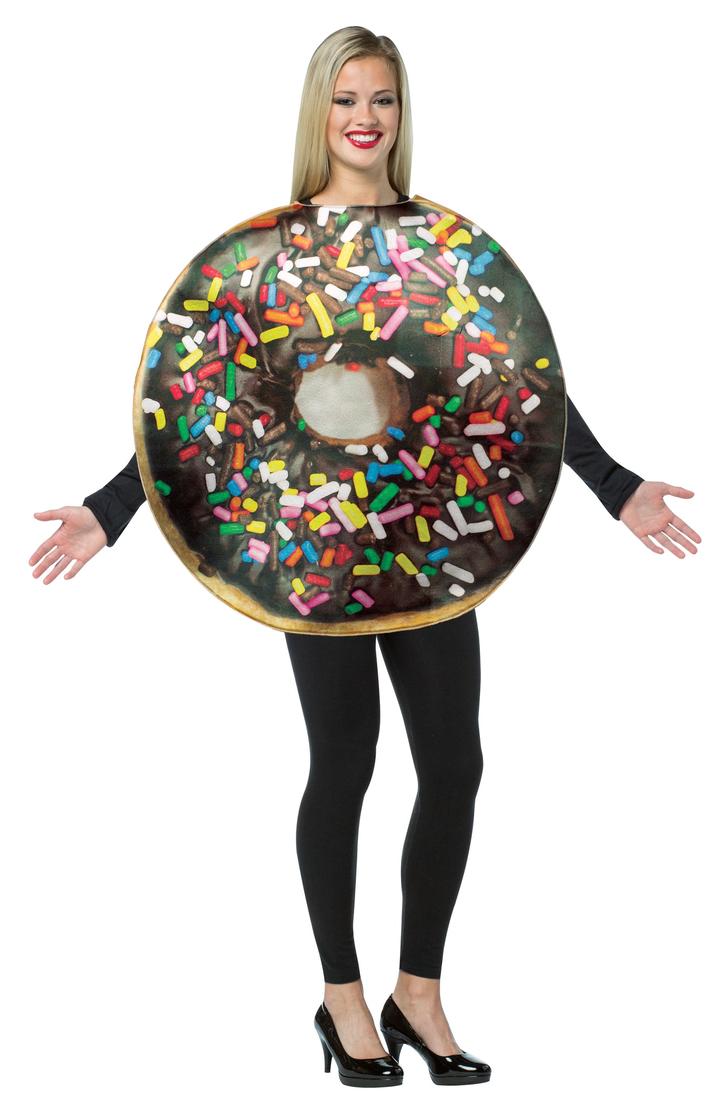 Chocolate Doughnut with Sprinkles Adult Costume, Adult One Size