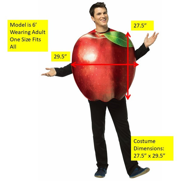 Apple Costume, Adult One Size