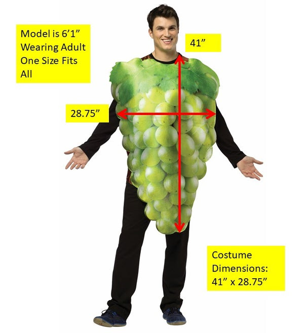 Green Grapes Costume, Adult One Size