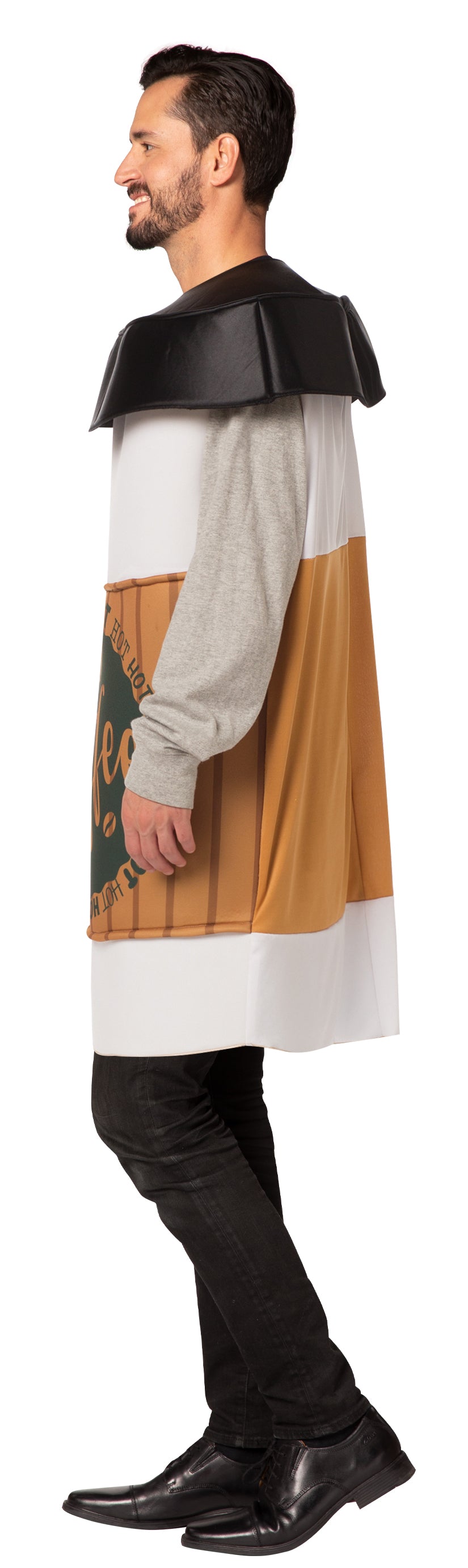 Bagel with Cream Cheese Tunic with Coffee to Go Tunic Couples Costume, Adult One Size Fits Most