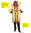 Deluxe Hot Dog Costume, Adult One Size