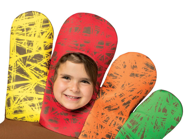 Hand Thanksgiving Turkey Bundle Costume, Adult One Size & Child 4-6x