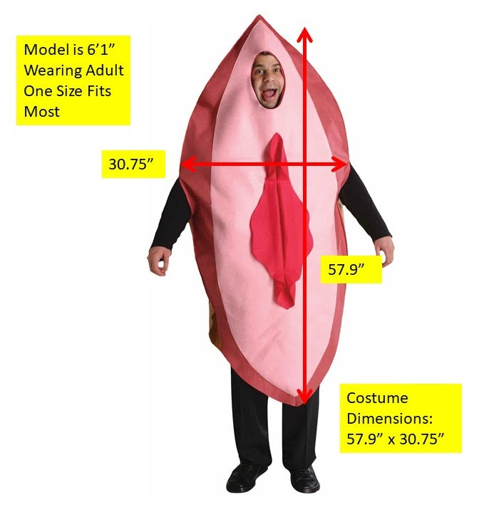 Big Pink Vagina Costume, Adult One Size