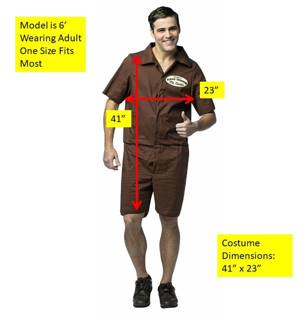 Mr.Cooter-Beaver Grooming Costume, Adult One Size