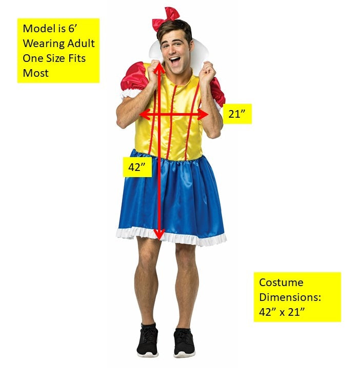 My Hairy Princess Bro White Costume, Adult Men's One Size