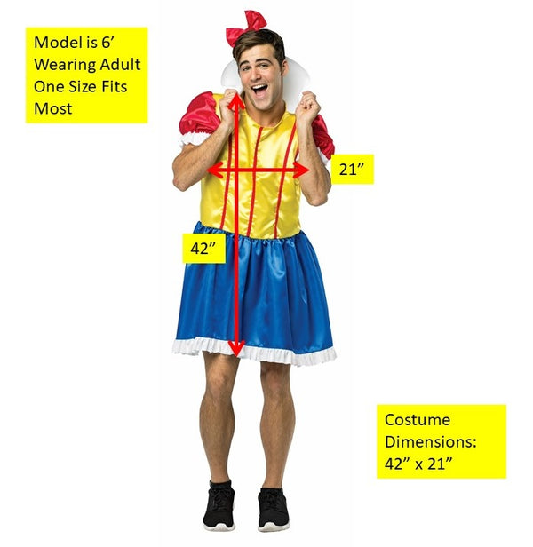 My Hairy Princess Bro White Costume, Adult Men's One Size