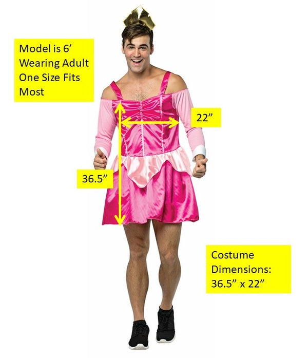 My Hairy Princess Sleeping Boozey Costume, Adult Men's One Size