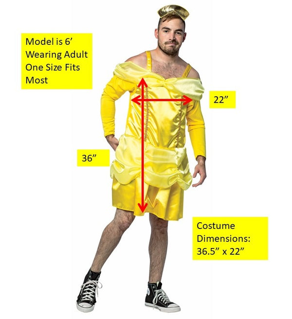 My Hairy Princess Beauty Is a Beast Costume, Adult Men's One Size