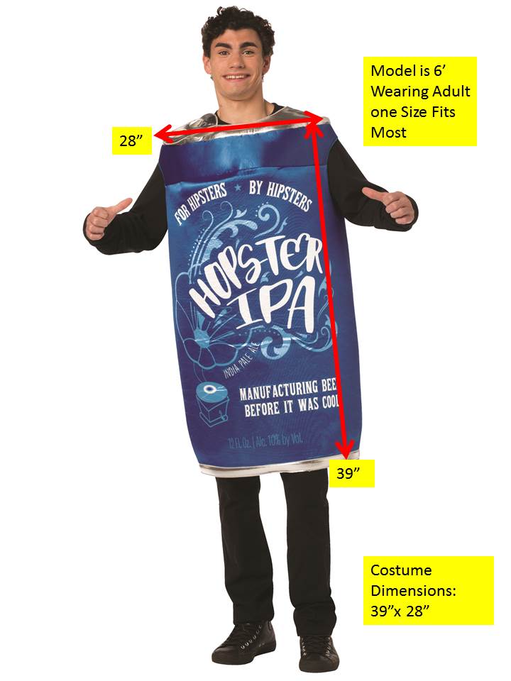 Craft Beer & Wine Rose` Dress Couples Costume, Adult One Size & Women's Size 4-10
