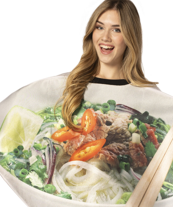 Asian Fusion 2 pc set -  Pho Noodle Bowl & Steamed Buns Couples Halloween Costume Set