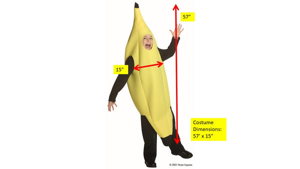 Deluxe Banana Costume, Child Size 7-10