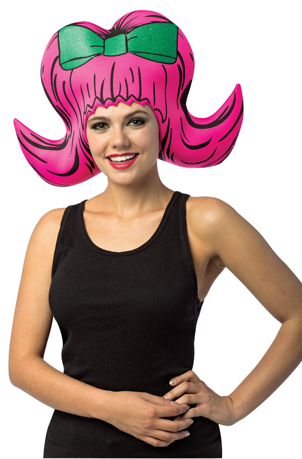 Pink Bouffant Cartoon Wig