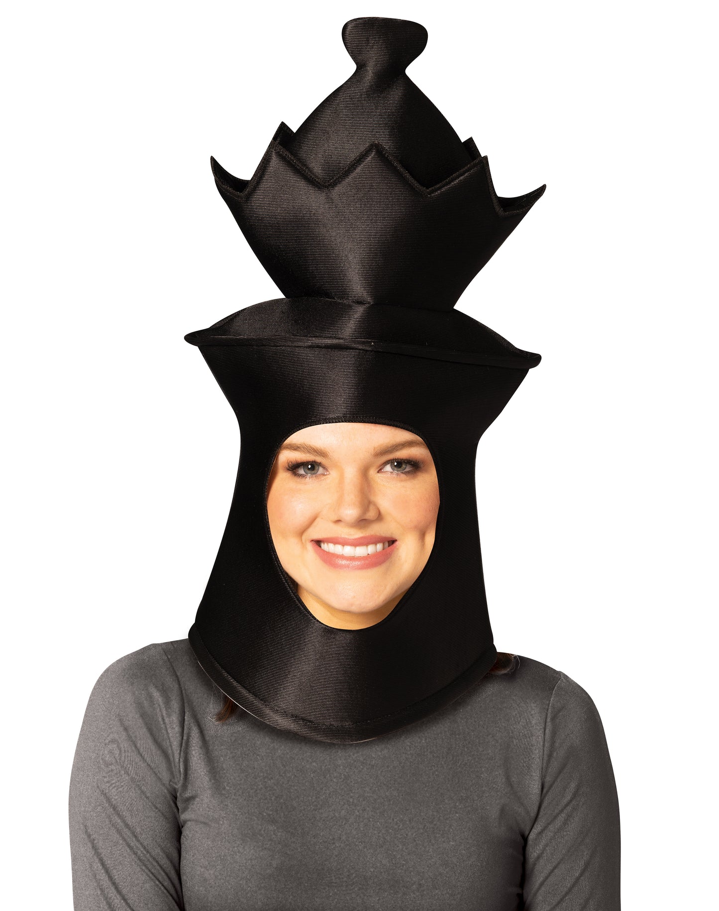 Ultimate Deluxe Black Queen Chess Headpiece Mask, Adult One Size