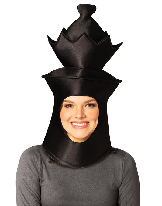 Ultimate Deluxe Black Queen Chess Headpiece Mask, Adult One Size