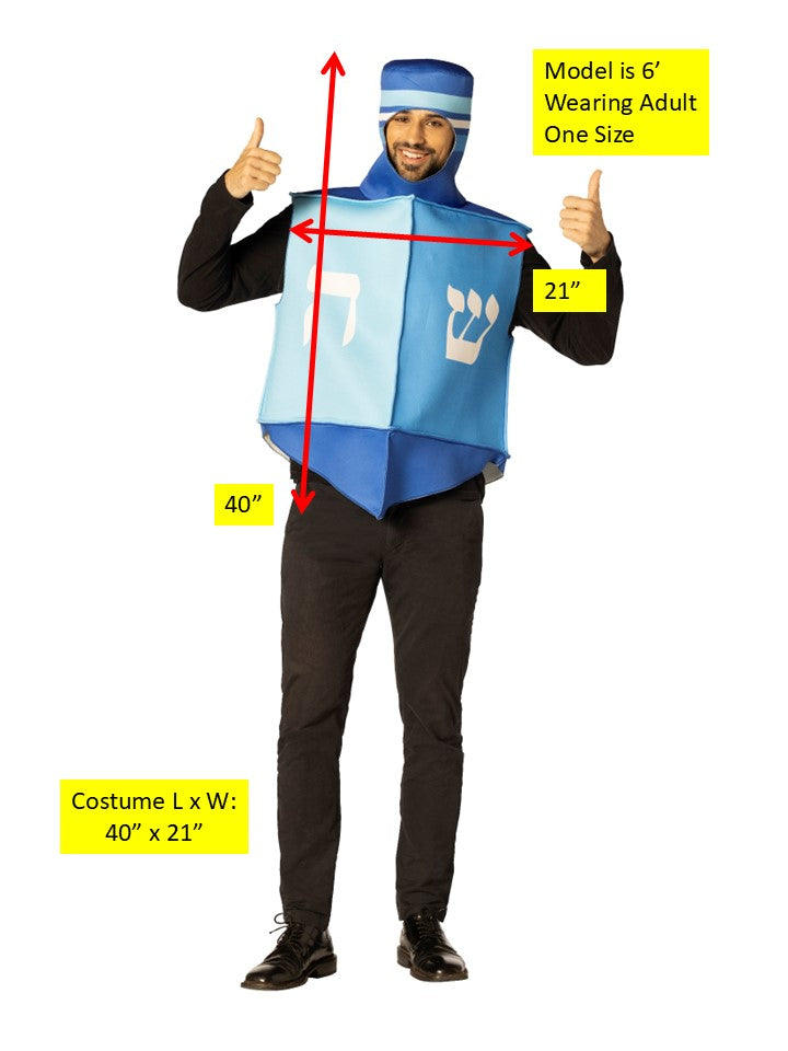 Dreidel Halloween Costume, Adult One Size