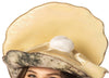 Oyster Hat with Faux Pearl Hat, Adult One Size