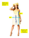 Stick of Butter Dress Costume, Women's Size  2-8