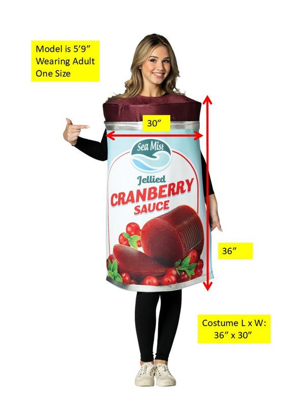 Cranberry Sauce Halloween Costume, Adult One Size
