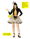 Feather Duster Halloween Costume, Women's Size  2-8