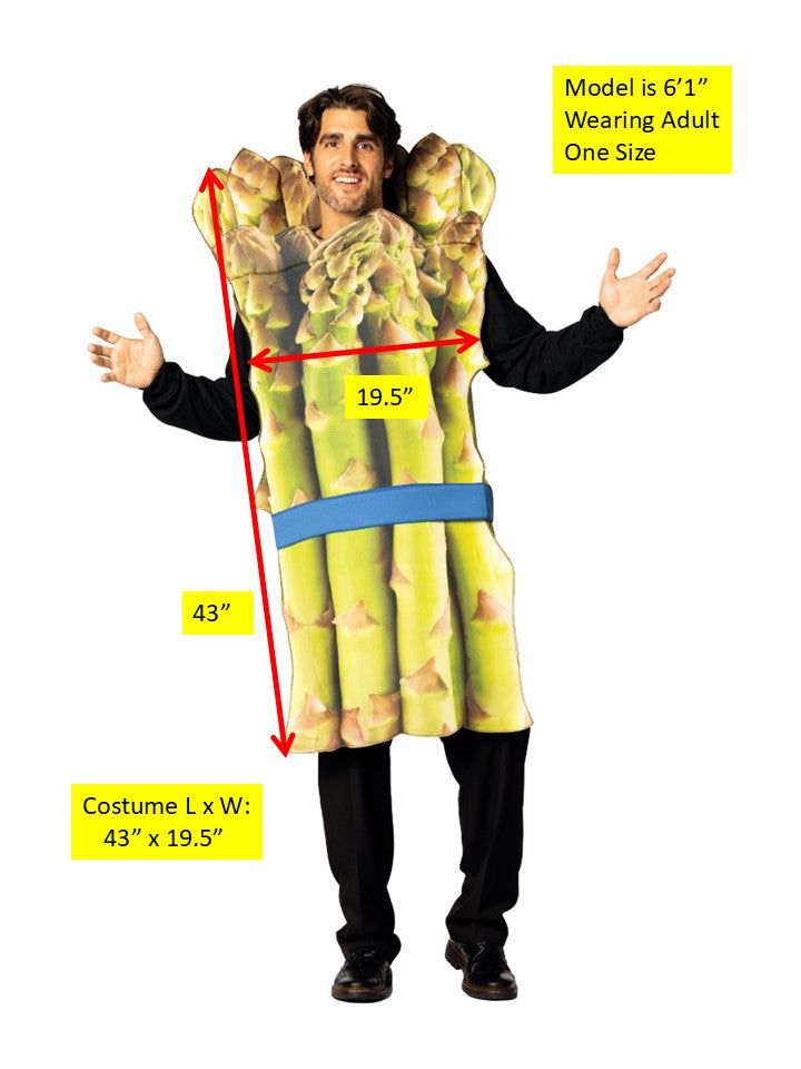 Asparagus Halloween Costume, Adult One Size