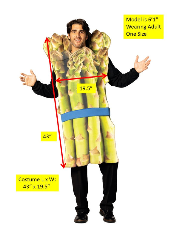 Asparagus Halloween Costume, Adult One Size