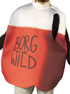 Blackout Rage Gallon - BORG Halloween Costume, Adult One Size