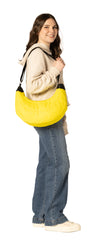 Banana Quilted Puffer Tote Bag