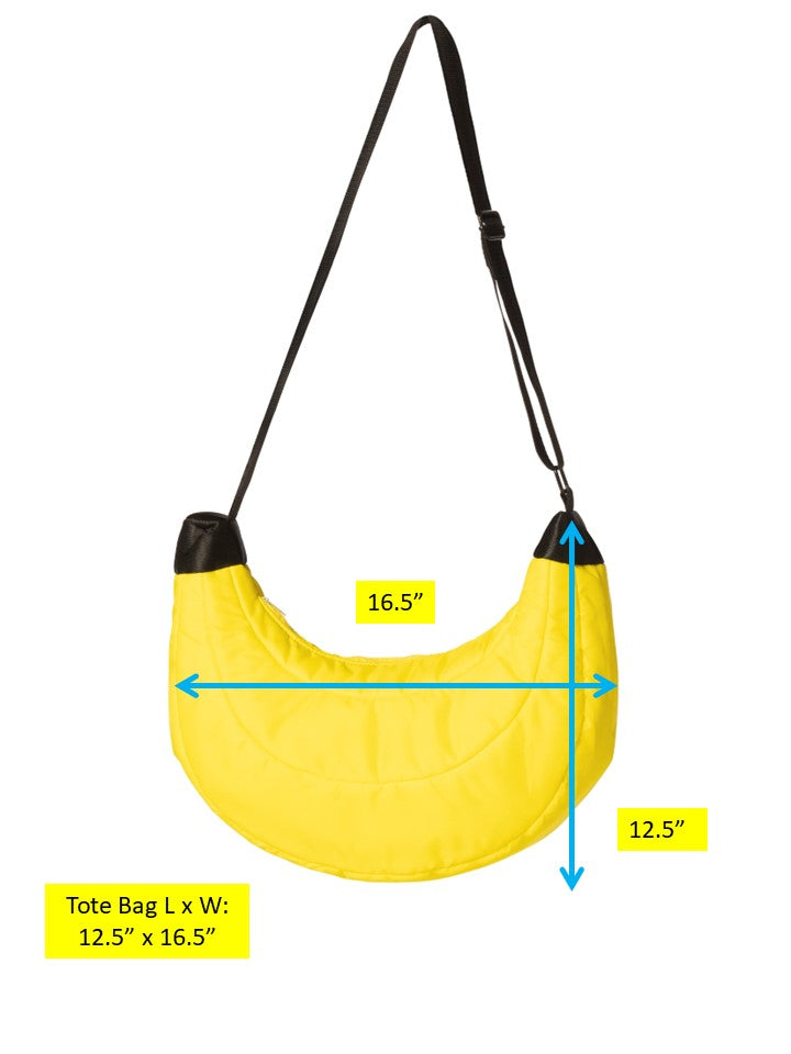 Banana Quilted Puffer Tote Bag