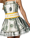 Money Dress & Money Suit Couple Costume, Women's Size 2-8 & Men's L-XL