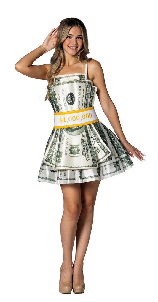 Money Dress Costume, Women's Size  2-8