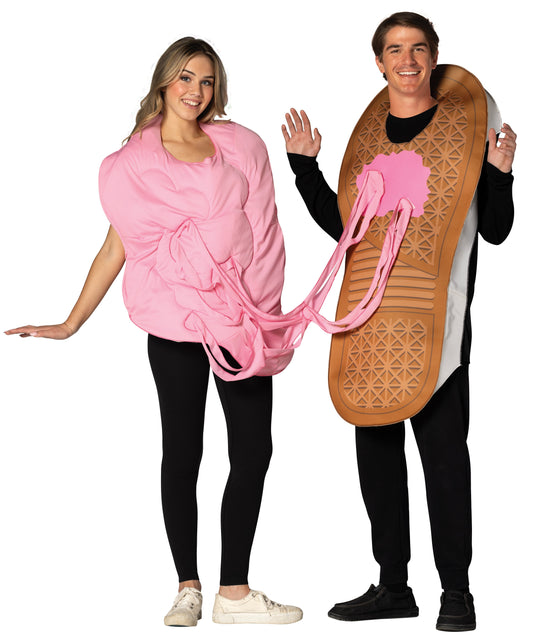 Sneaker and Stuck Gum Couple Costume, Adult One Size