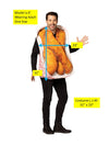Chicken Fingers Costume, Adult One Size