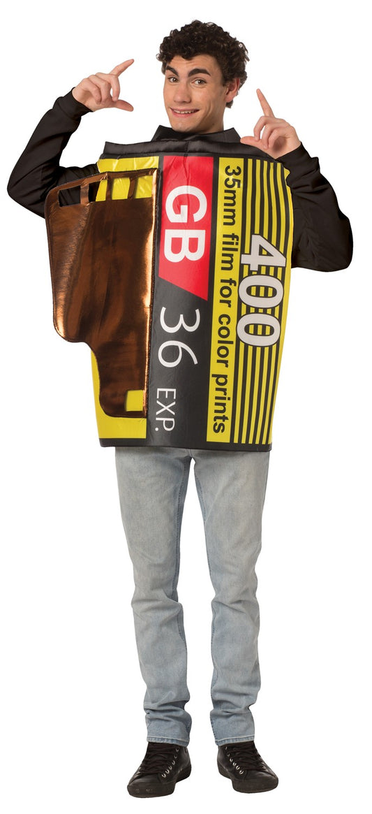 Camera Film Roll Vintage Retro Costume, Adult One Size