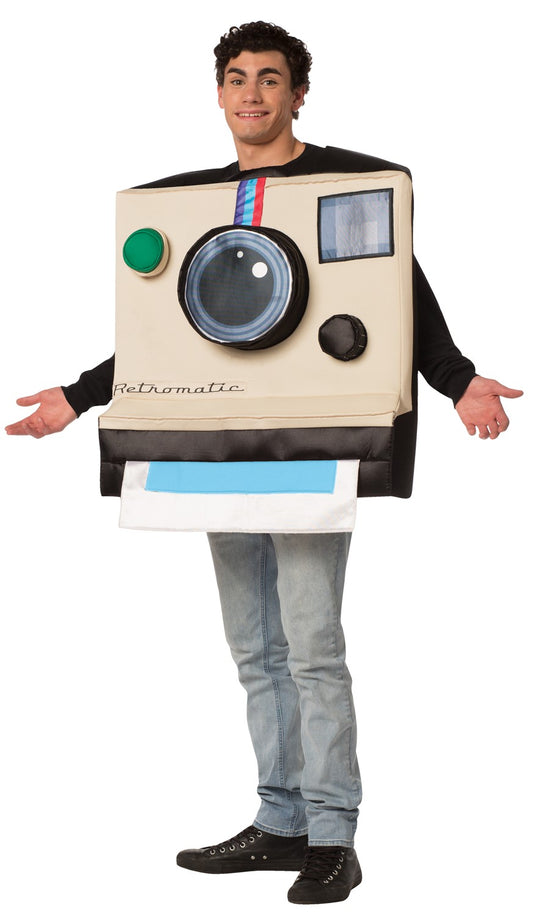 Vintage Instant Camera Costume, Adult One Size
